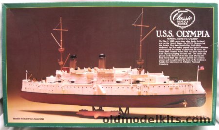 Lindberg 1/240 USS Olympia, 716 plastic model kit